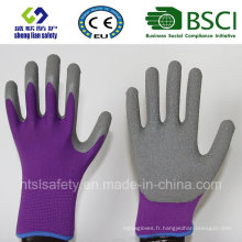 Gants de protection du travail Latex de nylon Gants de sécurité Gants en latex